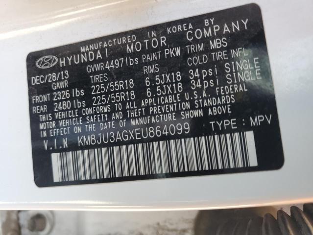 KM8JU3AGXEU864099 Hyundai gdi theta ii