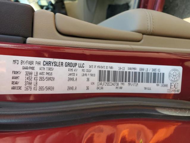1C4RJFCM2EC342738 Jeep Grand Cherokee
