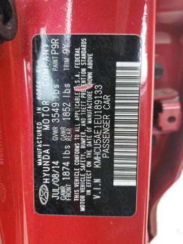 KMHCU5AE1EU189133 Hyundai dohc gdi gamma