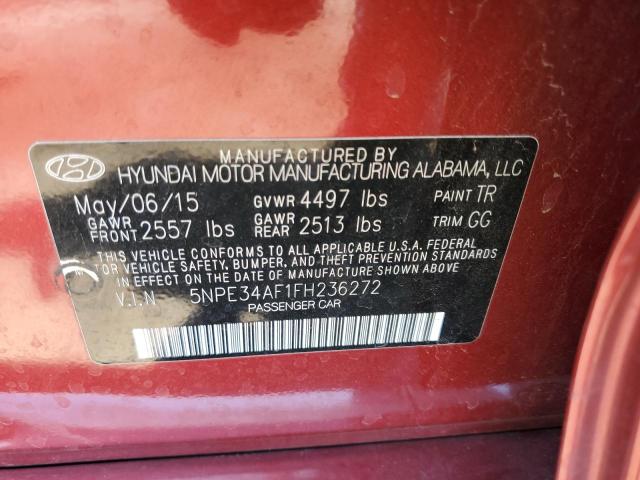 5NPE34AF1FH236272 Hyundai SONATA SPO