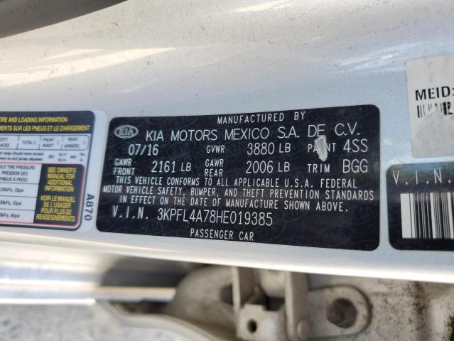 3KPFL4A78HE019385 KIA mpi nu