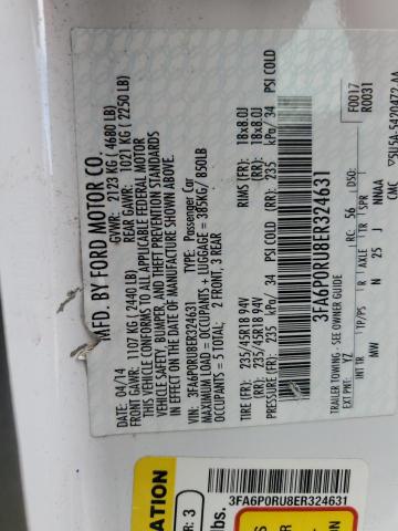 3FA6P0RU8ER324631 Ford 2014