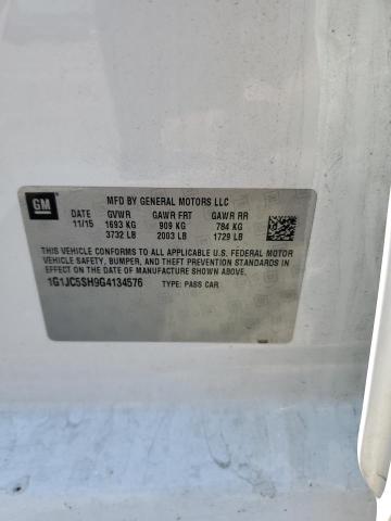 1G1JC5SH9G4134576 Chevrolet SONIC LT