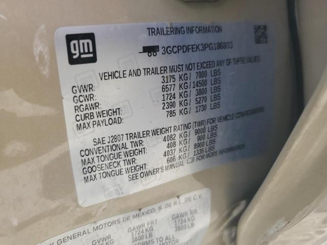 3GCPDFEK3PG186803 Chevrolet l3b