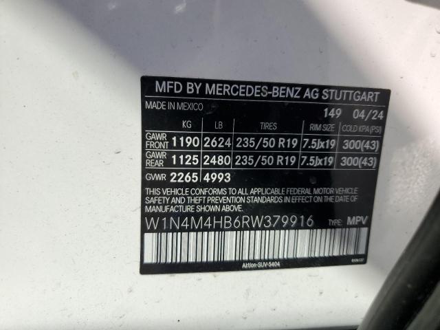 W1N4M4HB6RW379916 Mercedes-Benz Glb 250 4m