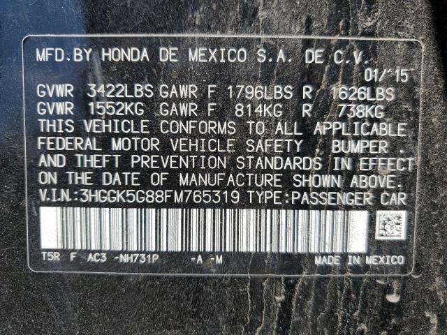3HGGK5G88FM765319 Honda FIT EX