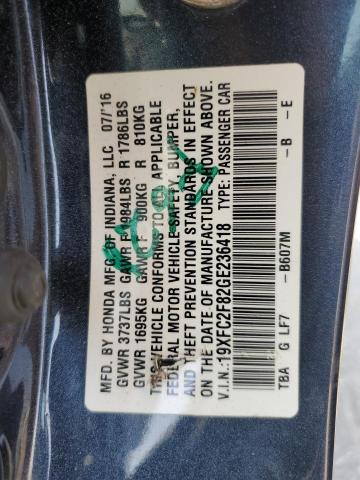 19XFC2F82GE236418 Honda k20c2