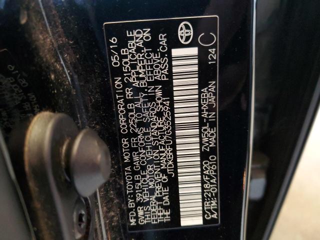 JTDKBRFU7G3525941 Toyota Prius