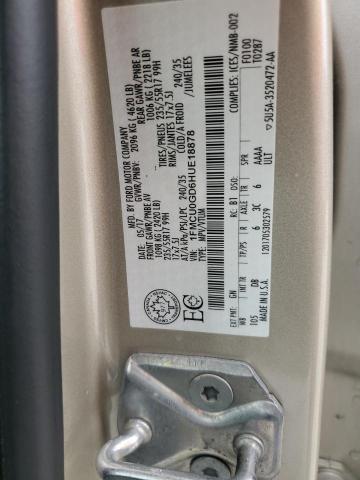 1FMCU0GD6HUE18878 Ford ESCAPE SE