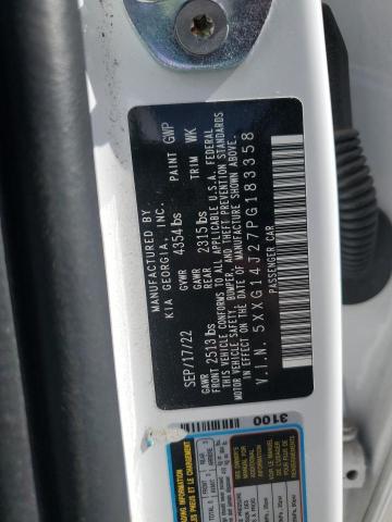 5XXG14J27PG183358 KIA K5 LXS