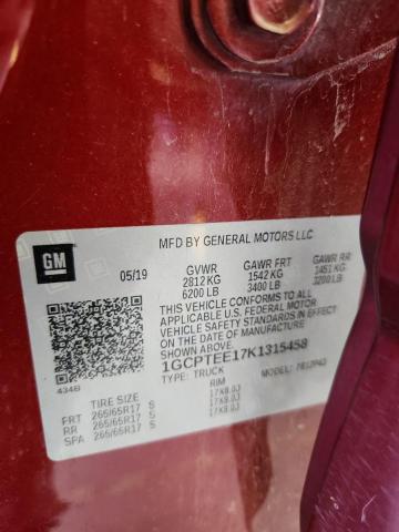 1GCPTEE17K1315458 Chevrolet lwn - di: direct injection, xlde