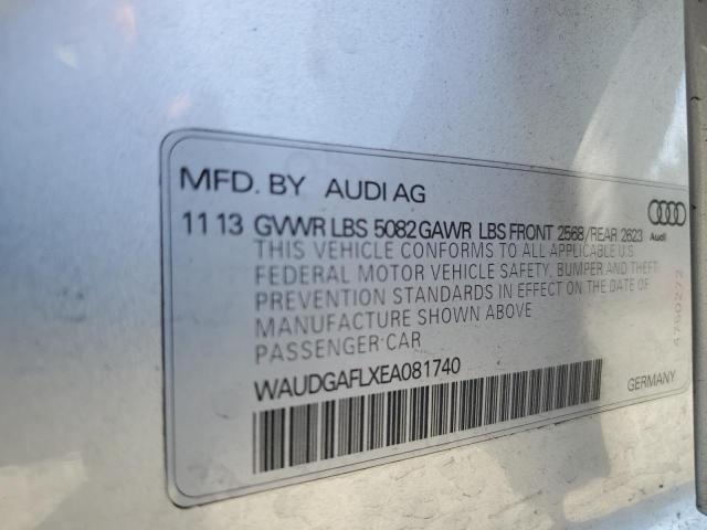 WAUDGAFLXEA081740 Audi 2014