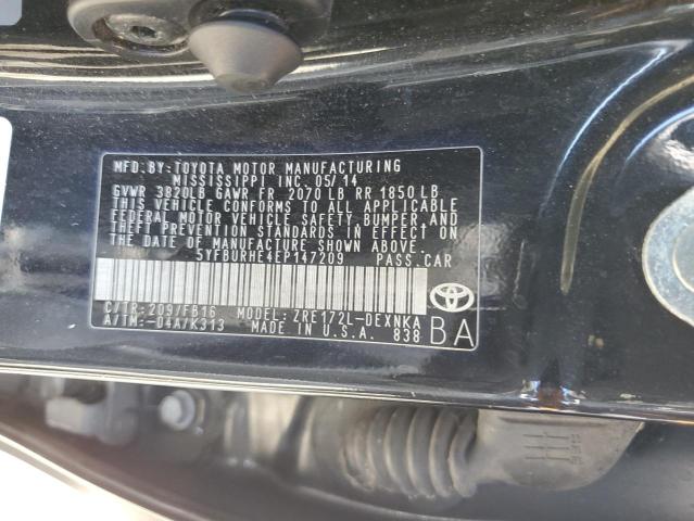 5YFBURHE4EP147209 Toyota 2zr-fe