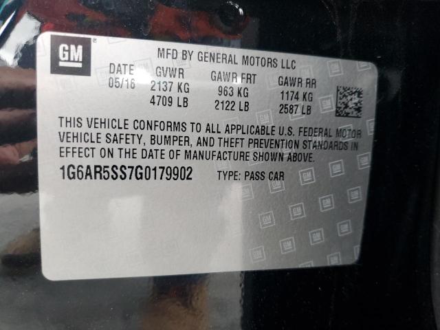 1G6AR5SS7G0179902 Cadillac CTS LUXURY