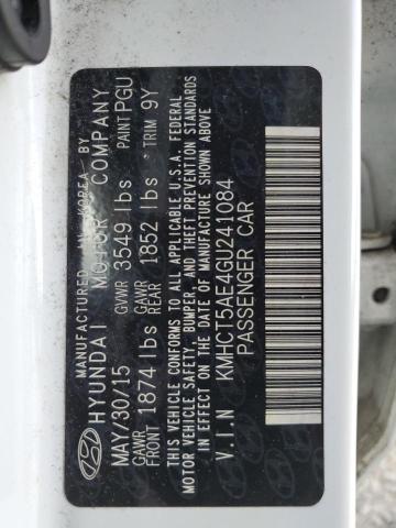 KMHCT5AE4GU241084 Hyundai dohc gdi gamma