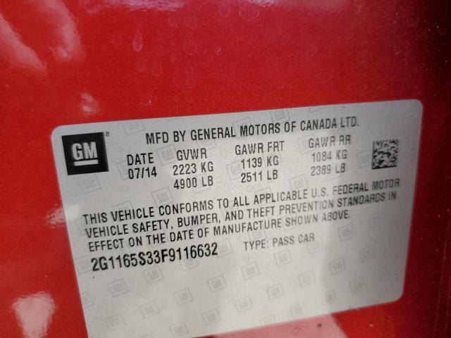 2G1165S33F9116632 Chevrolet IMPALA LTZ