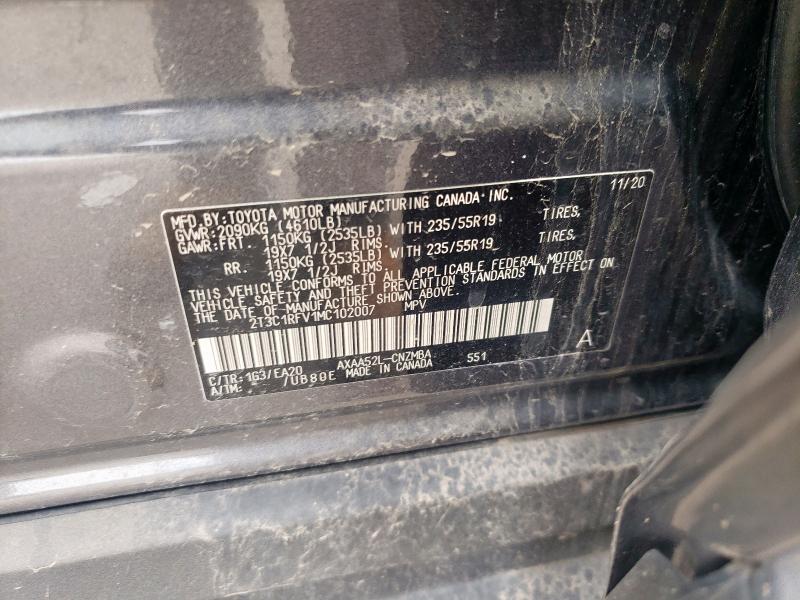 2T3C1RFV1MC102007 Toyota RAV4 XLE P