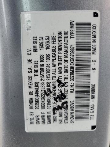 3CZRM3H3XGG709871 Honda k24w9/k24v1