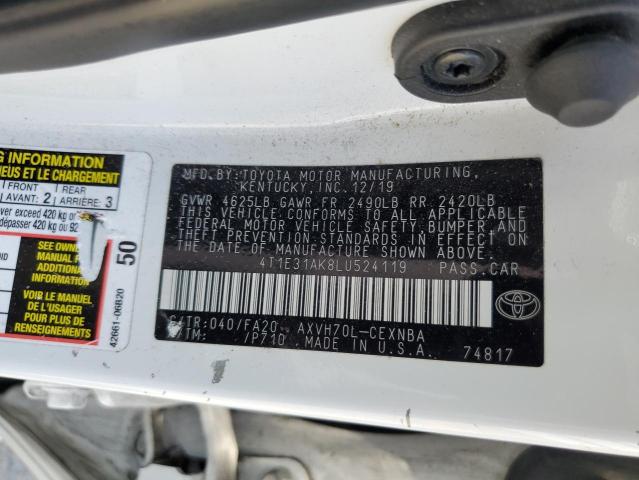 4T1E31AK8LU524119 Toyota a25a-fxs, 3nm (li)