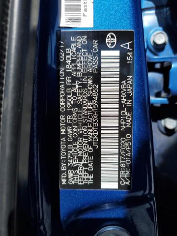 JTDKDTB3XH1594852 Toyota 1nz-fxe+1lm