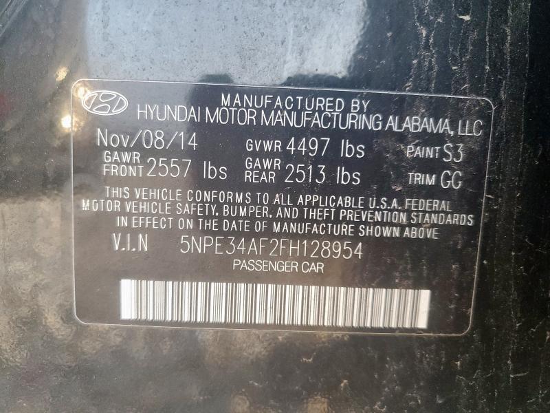5NPE34AF2FH128954 Hyundai dohc gdi theta-ii