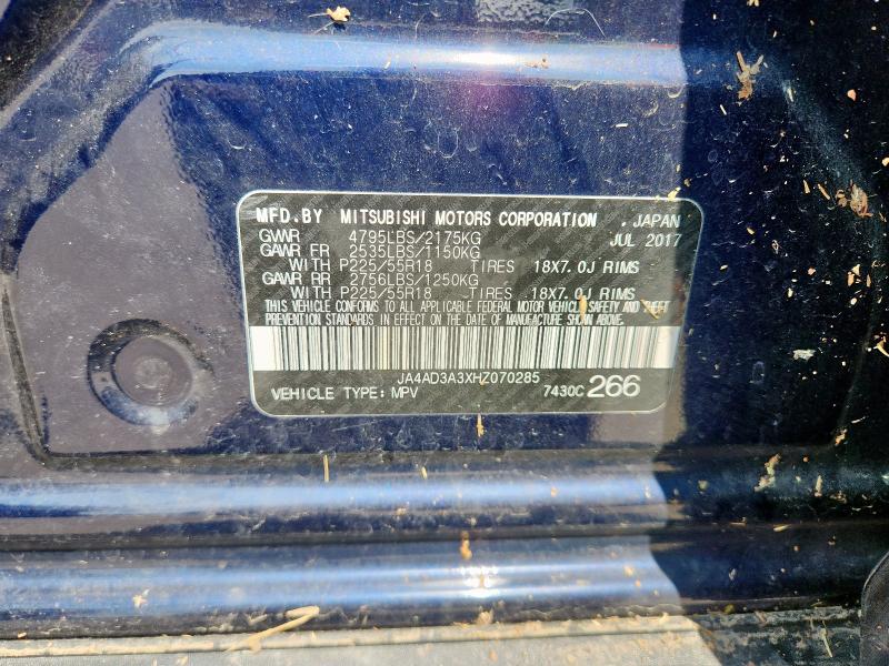 JA4AD3A3XHZ070285 Mitsubishi Outlander