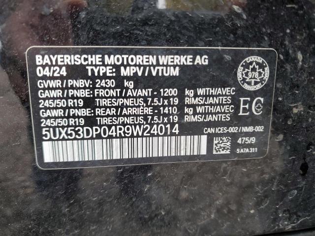 5UX53DP04R9W24014 BMW X3