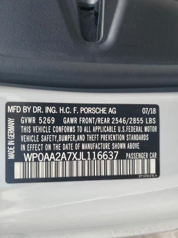 WP0AA2A7XJL116637 Porsche PANAMERA 4