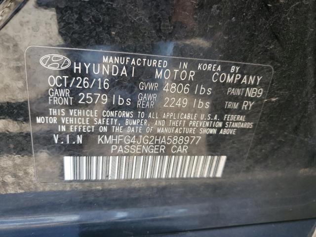 KMHFG4JG2HA588977 Hyundai 2017