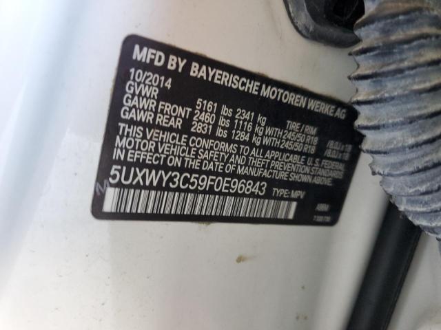 5UXWY3C59F0E96843 BMW X3