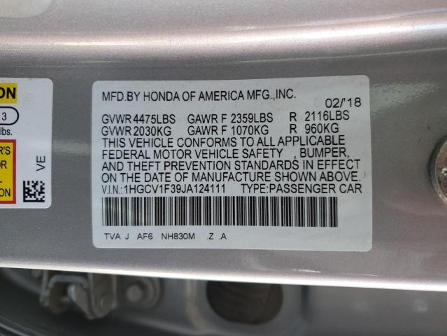 1HGCV1F39JA124111 Honda l15be