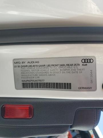 WAUFNCF59JA075577 Audi 2018