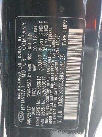 KM8J33A43HU418535 Hyundai TUCSON LIM