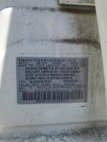 3N1AB7AP0KY393917 Nissan 2019