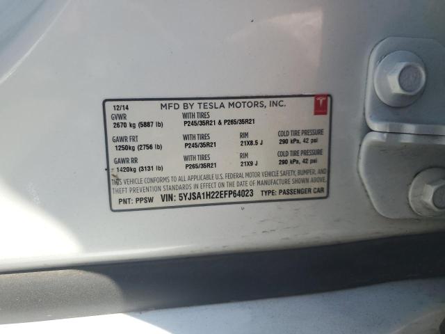 5YJSA1H22EFP64023 Tesla MODEL S