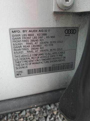 WA1VAAF73HD044179 Audi Q7 PRESTIG