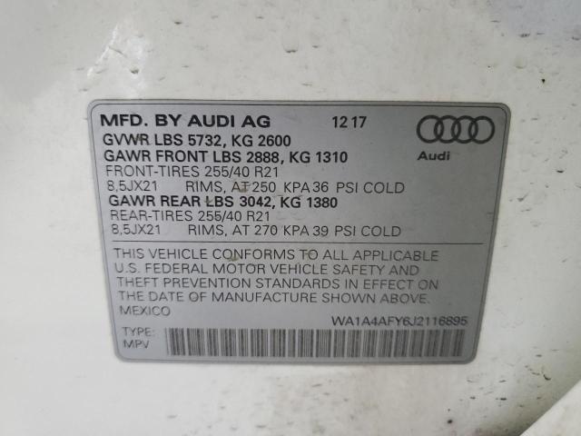 WA1A4AFY6J2116895 Audi SQ5