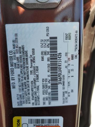 3FA6P0LU4FR151426 Ford 2015