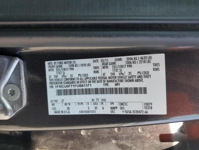 1FMCU0F71FUB81371 Ford ESCAPE S