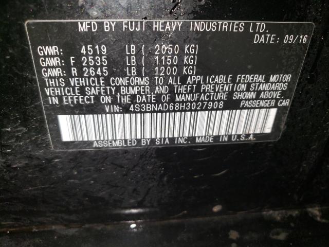 4S3BNAD68H3027908 Subaru u5