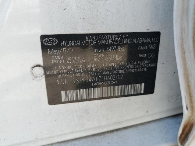5NPE24AF7JH602702 Hyundai gdi theta-ii