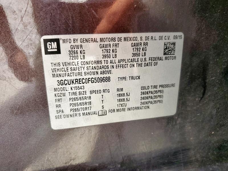 3GCUKREC0FG509688 Chevrolet Silverado