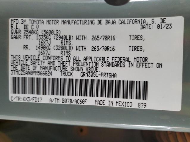 3TMCZ5AN0PM566824 Toyota 2gr-fks