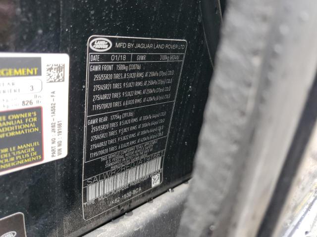 SALWR2RE0JA191661 Land Rover RANGE ROVE
