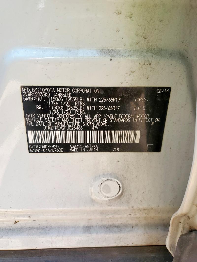 JTMZFREV2FJ025466 Toyota RAV4 LE