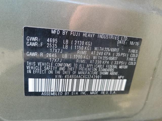 4S4BSAACXG3242901 Subaru 2.5l u5