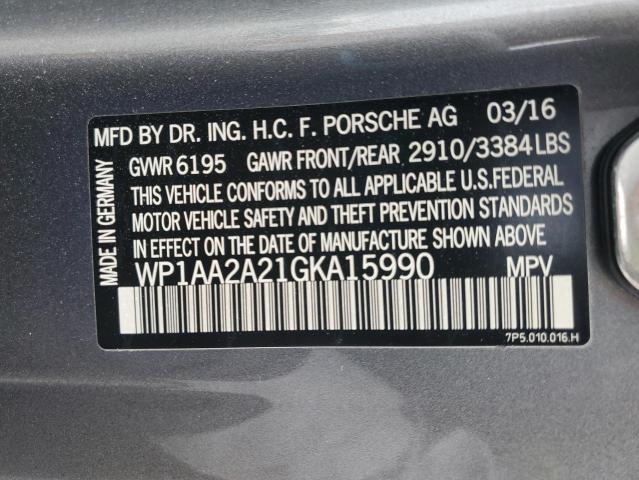 WP1AA2A21GKA15990 Porsche 2016