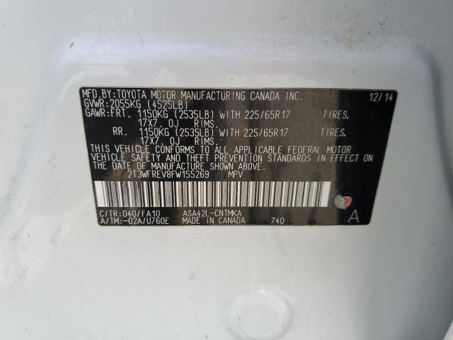 2T3WFREV8FW155269 Toyota 2ar-fe