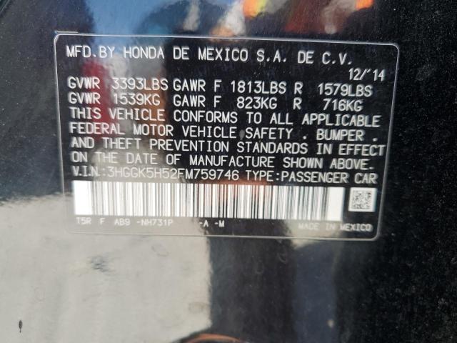 3HGGK5H52FM759746 Honda l15b1