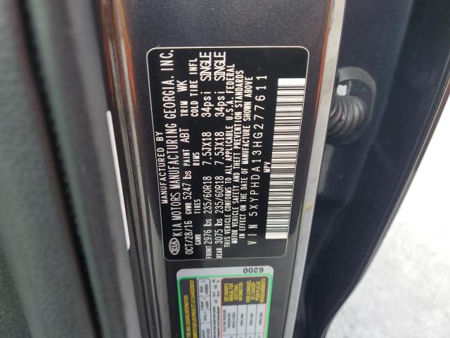 5XYPHDA13HG277611 KIA 2017